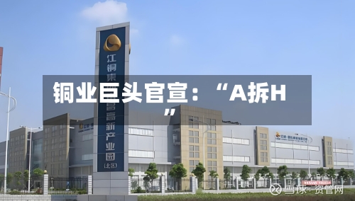 铜业巨头官宣：“A拆H”-第2张图片