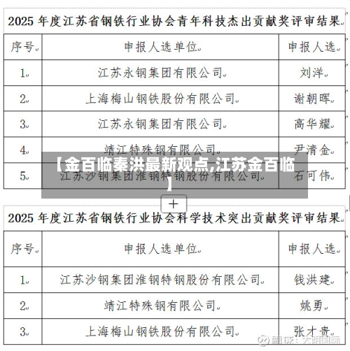 【金百临秦洪最新观点,江苏金百临】-第2张图片