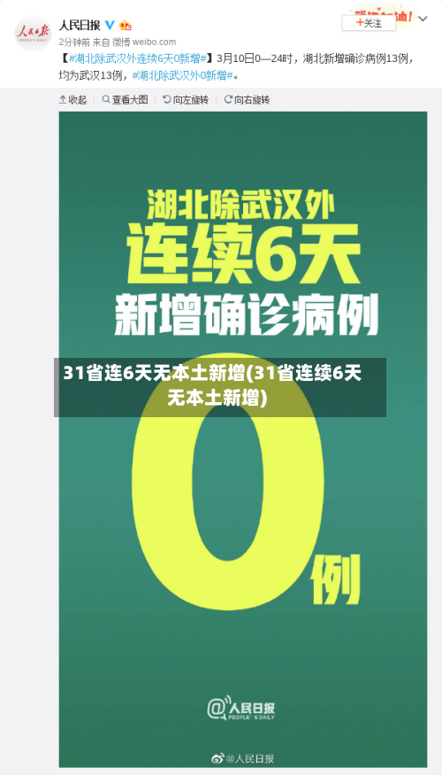 31省连6天无本土新增(31省连续6天无本土新增)-第2张图片