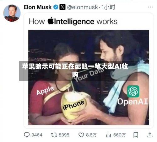 苹果暗示可能正在酝酿一笔大型AI收购-第3张图片